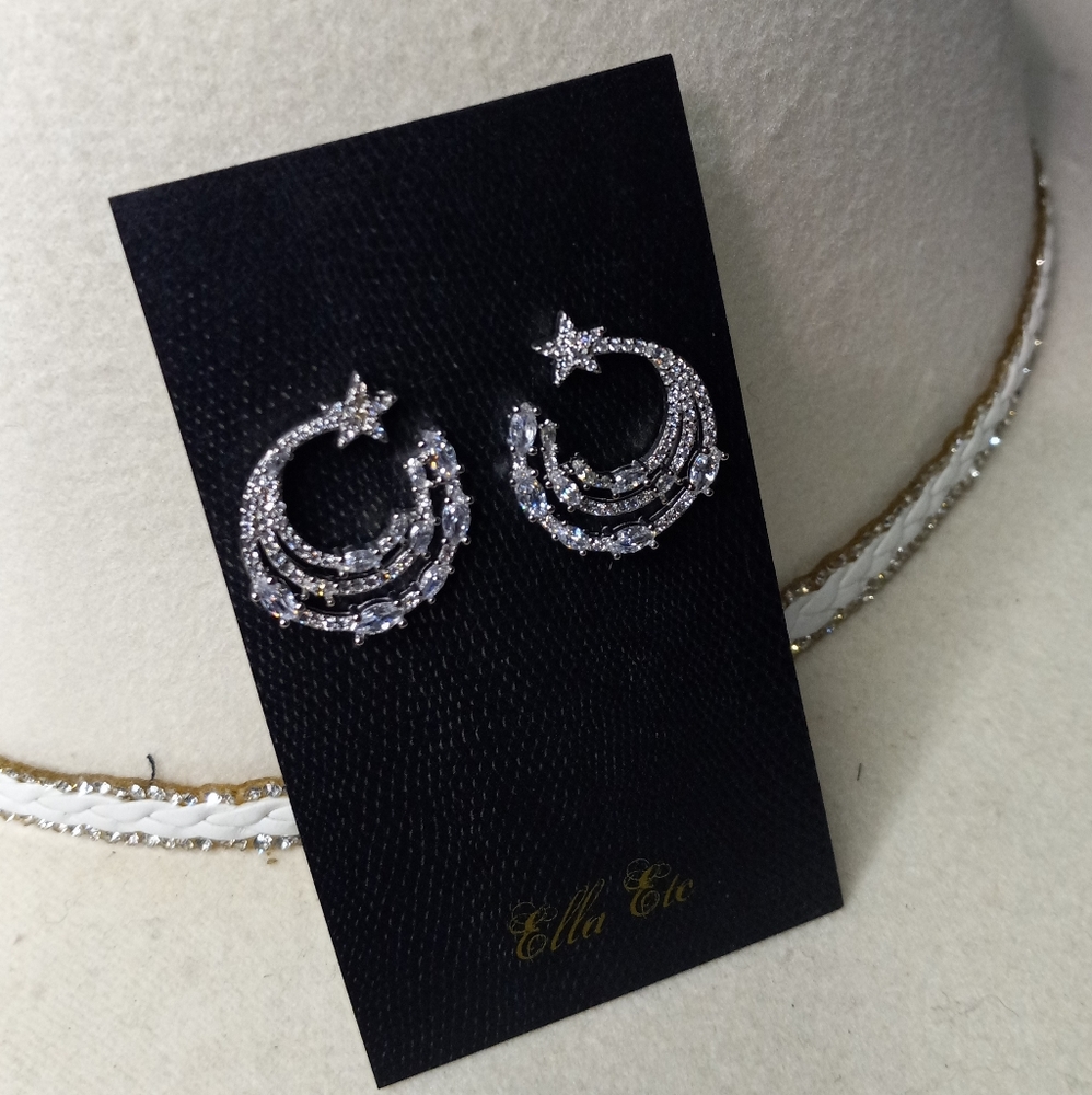 Shooting Star Earrings Fashion Diamond